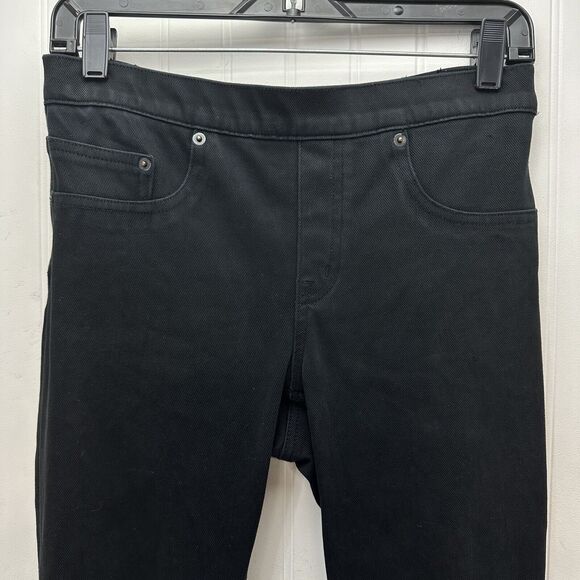 Spanx Jeans Womens Medium Jegging Skinny Black Stretch Pull On Denim Comfort - Picture 3 of 13